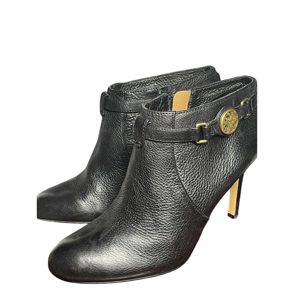 Coach Women's Black Leather Booties‎ Salene Size 6B